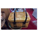Black and Yellow Nesco Picnic Basket