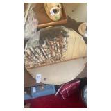 Vintage octagonal wall mirror