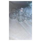 7 etched punch cups