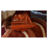 Orange Bath Set and Matching Towels
