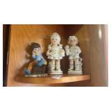 Vintage Boy and Girl Statues