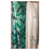 2 pair vintage pinch pleat drapes, 84ï¿½ï¿½ and 72ï¿½ï¿½