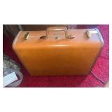 1950s Samsonite hardshell leather suitcase
