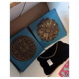 Lot of Decorative Signs and Hanging Chalkboard