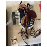 Breyer English Saddle, Saddle Rack, and Saddlepad