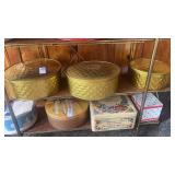 Vintage Guildcraft Country Inn fruit cake tins