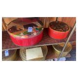 Vintage Valley Brook Farms metal Tins