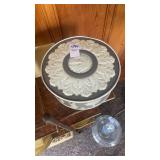 Vintage 1940s fruit cake tin produced by Smith
