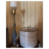 Vintage Lamp and Shade and Mirror Tray
