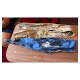 Vintage JC Higgins Blue and Tan Fishing Rod