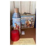 Roy Rogers  and Dale Evans thermos and metal