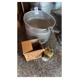 Vintage Miners Lamp and Lunch Pail