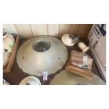 MCM beige ceiling light fixture
