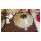 MCM beige ceiling light fixture