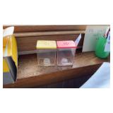 Vintage 60s-70s lucite salt and pepper shakers