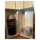 1940s Era Dome Top Metal Lunch Box by American