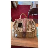 Vintage Wicker Fishing Creel