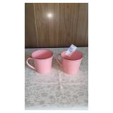 Melamine plastic mugs (2)