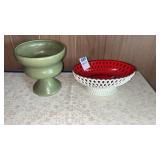 Haeger Compote Dish & Trinket Basket