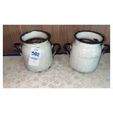 Vintage Metal Mini Milk Cans
