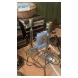Two Glass Base Lamps