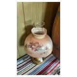 Floral Hurricane Desk Lamp
