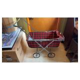 Vintage Plaid Baby Stroller