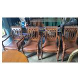 Set of 4 Highback Dining Room Chairs