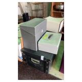 Lot of File Holders, Cash Box