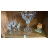 Vintage Royal Limited Crystal Compote & Glasses