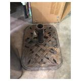 Heavy umbrella stand metal