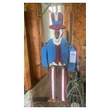 Vintage primitive folk art wooden carving of