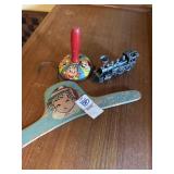 Vintage Kids Hanger, Train, and Noisemaker