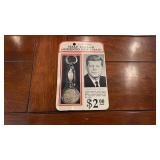 John F. Kennedy Half Dollar Memento Keychain NIB