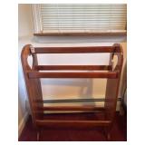 Wooden Afghan/Blanket Rack