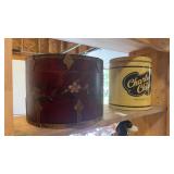 Charlieï¿½s Chips Can and Hat Box
