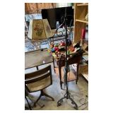 Vintage Wrought Iron Floor Lamp