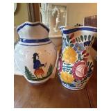 Vintage Floral Pitchers (2)