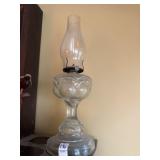 Vintage Glass Oil Lamp