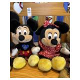 Mickey and Minnie Mouse Plush Toys