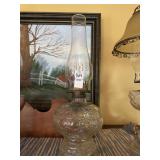 Vintage Glass Oil Lamp