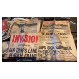 Lot of WWII ERA Newspapers
