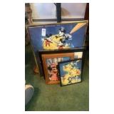 Lot of Mickey Mouse Framed Pictures