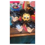 4 Walt Disney World Mickey Mouse bobbleheads