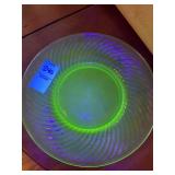 Vintage Uranium Glass Plate