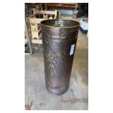Vintage brass umbrella stand