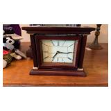Bombay Company Mahogany Rotating Mantel Clock