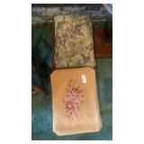 2 vintage footstool
