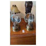 Antique Metal Oil Lamps