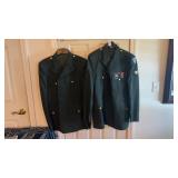 Vintage WWII US Army Class A uniform jackets